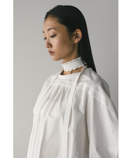 STYLEMIXER(スタイルミキサー)の「フリルチョーカーセットブラウス(シャツ/ブラウス・レディース・ブラック/ベージュ/ホワイト・FREE)」の9枚目の写真