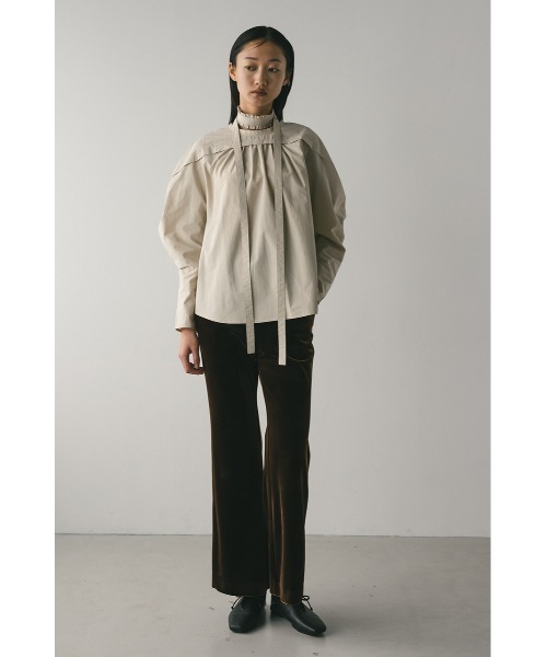 STYLEMIXER(スタイルミキサー)の「フリルチョーカーセットブラウス(シャツ/ブラウス・レディース・ブラック/ベージュ/ホワイト・FREE)」の14枚目の写真
