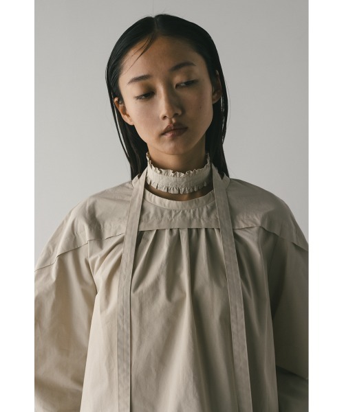 STYLEMIXER(スタイルミキサー)の「フリルチョーカーセットブラウス(シャツ/ブラウス・レディース・ブラック/ベージュ/ホワイト・FREE)」の15枚目の写真
