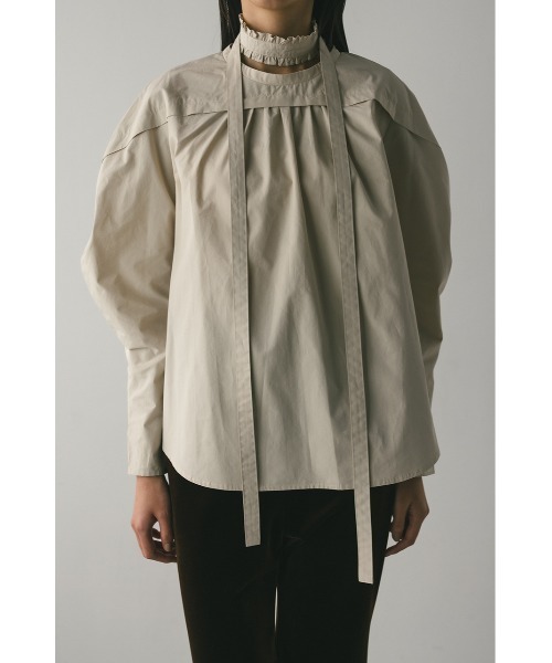 STYLEMIXER(スタイルミキサー)の「フリルチョーカーセットブラウス(シャツ/ブラウス・レディース・ブラック/ベージュ/ホワイト・FREE)」の17枚目の写真