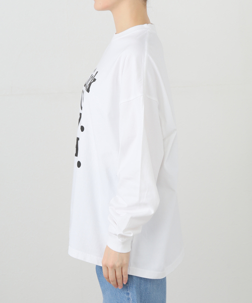 JOURNAL STANDARD LUXE（ジャーナルスタンダード　ラックス）の「プリントロンT(Kick Up)（Tシャツ/カットソー・レディース・ホワイト・FREE）」の4枚目の写真