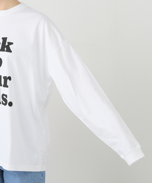 JOURNAL STANDARD LUXE（ジャーナルスタンダード　ラックス）の「プリントロンT(Kick Up)（Tシャツ/カットソー・レディース・ホワイト・FREE）」の6枚目の写真