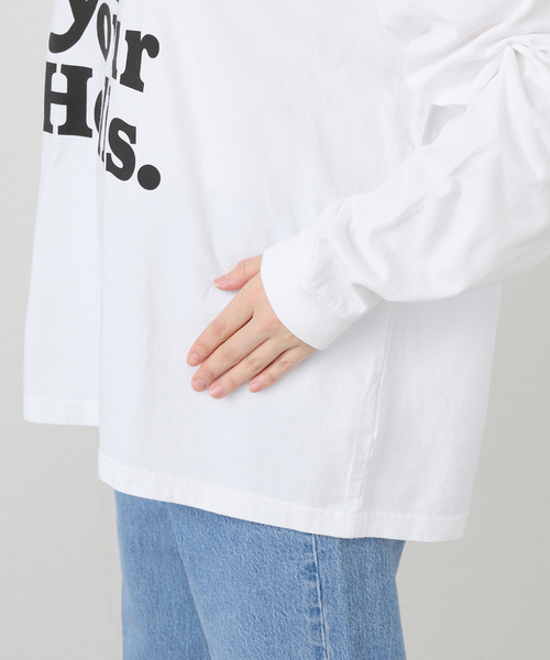 JOURNAL STANDARD LUXE（ジャーナルスタンダード　ラックス）の「プリントロンT(Kick Up)（Tシャツ/カットソー・レディース・ホワイト・FREE）」の7枚目の写真