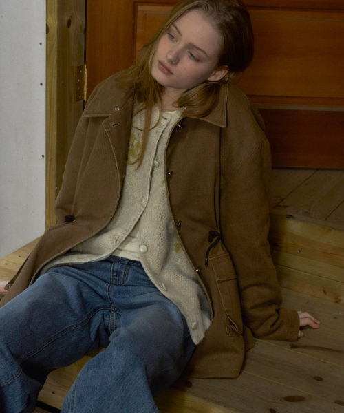 ANDNEEDS(アンドニーズ)の「Vanves washed half jacket (khaki brown)(ミリタリージャケット・レディース・その他・FREE)」の4枚目の写真