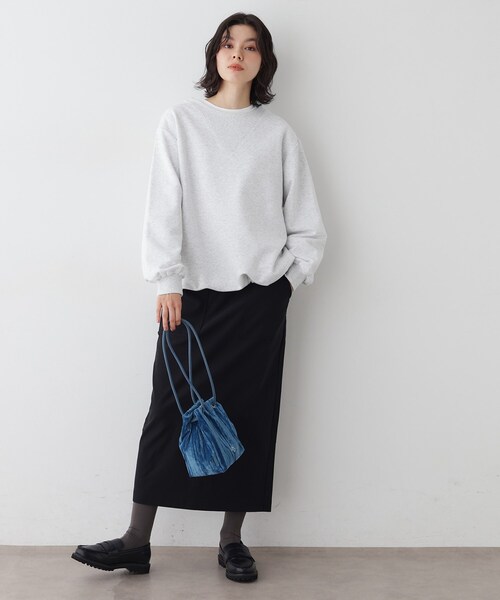 Dessin（デッサン）の「【洗える/ウエストゴム】Iラインイージースカート（スカート・レディース・ブラック/ブラウン系その他・01/02/03）」の4枚目の写真