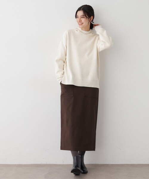 Dessin（デッサン）の「【洗える/ウエストゴム】Iラインイージースカート（スカート・レディース・ブラック/ブラウン系その他・01/02/03）」の9枚目の写真