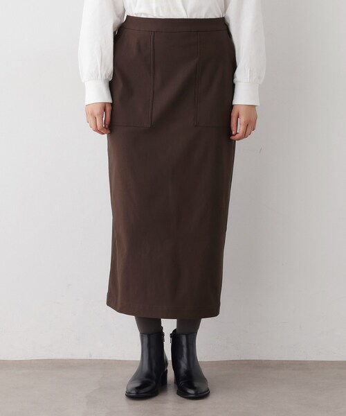 Dessin（デッサン）の「【洗える/ウエストゴム】Iラインイージースカート（スカート・レディース・ブラック/ブラウン系その他・01/02/03）」の11枚目の写真