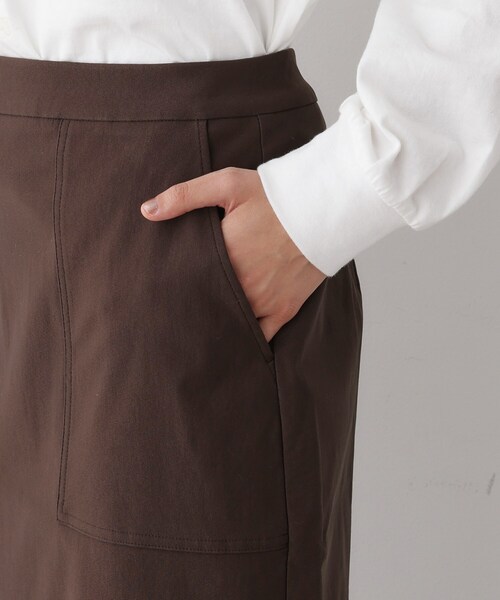 Dessin（デッサン）の「【洗える/ウエストゴム】Iラインイージースカート（スカート・レディース・ブラック/ブラウン系その他・01/02/03）」の15枚目の写真