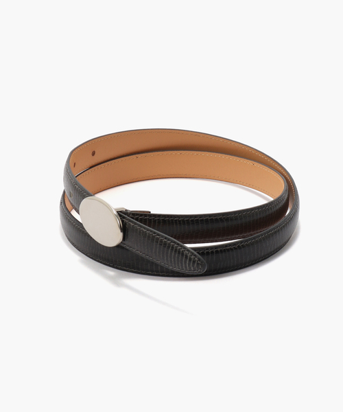 EDIFICE(エディフィス)の「Andrea Greco(アンドレアグレコ) Ellipse Buckle ベルト(ベルト・メンズ・ブラック/グレー・75/85)」の2枚目の写真