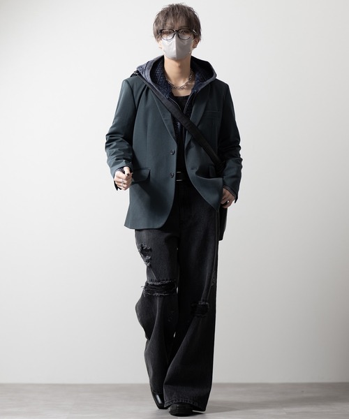 CLEL(クレイル)の「【CLEL】Prime TR Single Tailored Jacket / プライムTR シングルテーラードジャケット(テーラードジャケット・メンズ・ブラック/ブルー系/チャコールグレー・S/XS/L/M)」の12枚目の写真