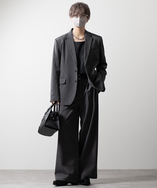 CLEL(クレイル)の「【CLEL】Prime TR Single Tailored Jacket / プライムTR シングルテーラードジャケット(テーラードジャケット・メンズ・ブラック/ブルー系/チャコールグレー・S/XS/L/M)」の14枚目の写真