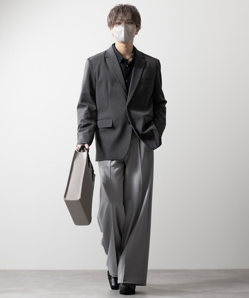 CLEL(クレイル)の「【CLEL】Prime TR Single Tailored Jacket / プライムTR シングルテーラードジャケット(テーラードジャケット・メンズ・ブラック/ブルー系/チャコールグレー・S/XS/L/M)」の16枚目の写真