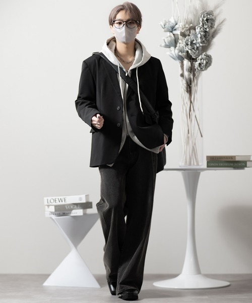 CLEL(クレイル)の「【CLEL】Prime TR Single Tailored Jacket / プライムTR シングルテーラードジャケット(テーラードジャケット・メンズ・ブラック/ブルー系/チャコールグレー・S/XS/L/M)」の19枚目の写真