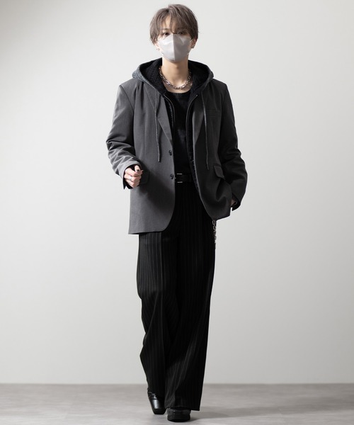 CLEL(クレイル)の「【CLEL】Prime TR Single Tailored Jacket / プライムTR シングルテーラードジャケット(テーラードジャケット・メンズ・ブラック/ブルー系/チャコールグレー・S/XS/L/M)」の21枚目の写真