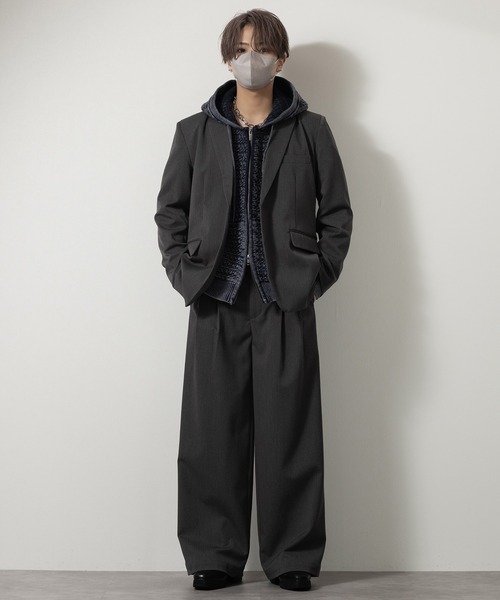 CLEL(クレイル)の「【CLEL】Prime TR Single Tailored Jacket / プライムTR シングルテーラードジャケット(テーラードジャケット・メンズ・ブラック/ブルー系/チャコールグレー・S/XS/L/M)」の22枚目の写真