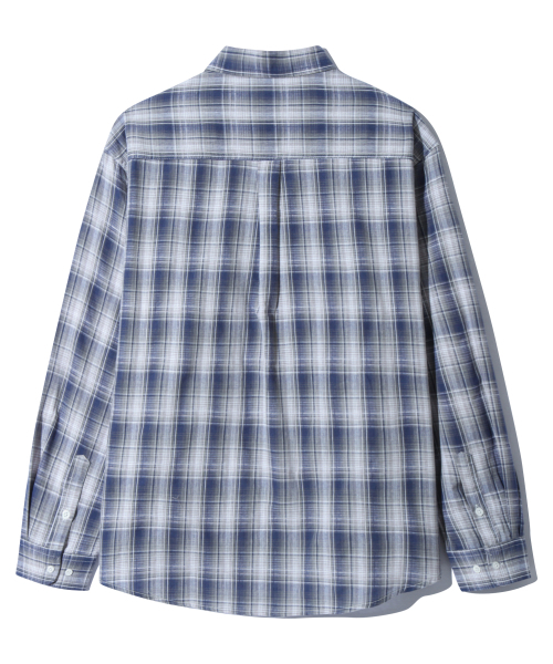 BASEMOMENT(ベースモーメント)の「ブリーズチェックシャツグレーシュブルー(シャツ/ブラウス・レディース・その他・MEDIUM/LARGE)」の2枚目の写真