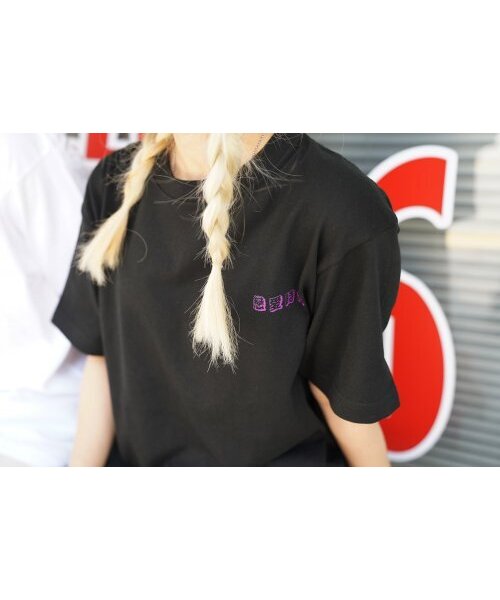 CREAM SODA LAB(クリームソーダラボ)の「恋愛時代 半袖Tシャツ ブラック パープル(Tシャツ/カットソー・メンズ・その他・X-LARGE/XX-LARGE/LARGE/MEDIUM)」の7枚目の写真