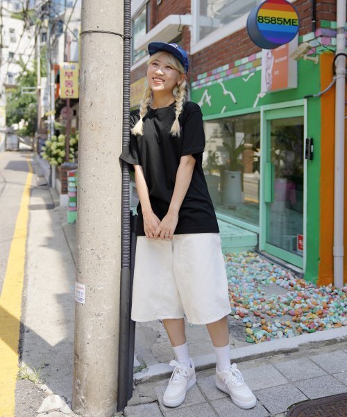 CREAM SODA LAB(クリームソーダラボ)の「恋愛時代 半袖Tシャツ ブラック パープル(Tシャツ/カットソー・メンズ・その他・X-LARGE/XX-LARGE/LARGE/MEDIUM)」の8枚目の写真