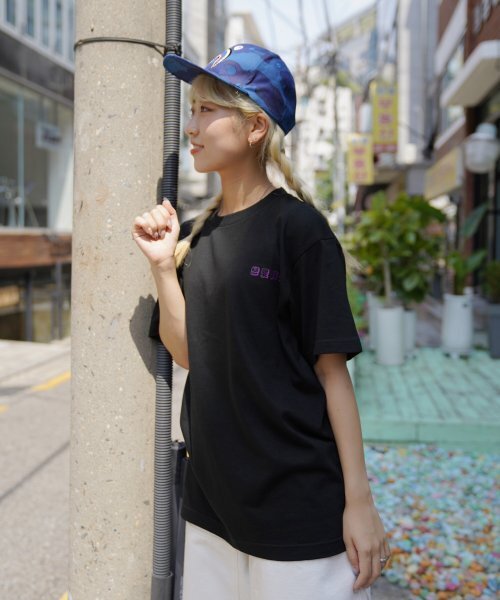 CREAM SODA LAB(クリームソーダラボ)の「恋愛時代 半袖Tシャツ ブラック パープル(Tシャツ/カットソー・メンズ・その他・X-LARGE/XX-LARGE/LARGE/MEDIUM)」の9枚目の写真