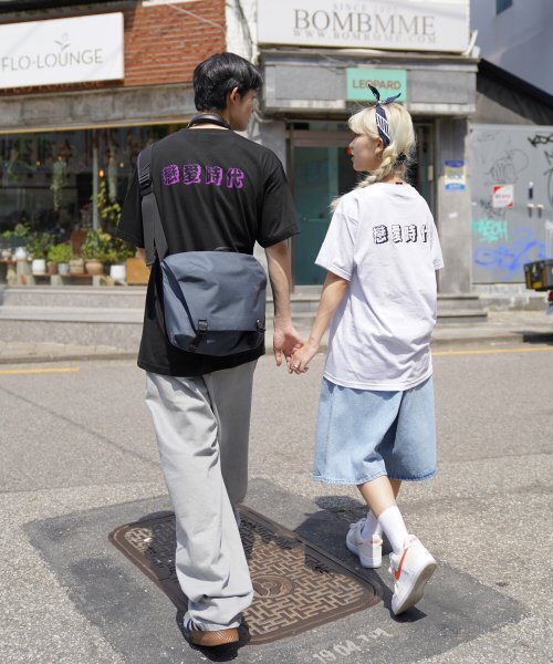 CREAM SODA LAB(クリームソーダラボ)の「恋愛時代 半袖Tシャツ ブラック パープル(Tシャツ/カットソー・メンズ・その他・X-LARGE/XX-LARGE/LARGE/MEDIUM)」の20枚目の写真