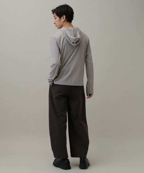 LAND MUSEUM(ランドミュージアム)の「LAND MUSEUM/ボタンフード(Tシャツ/カットソー・メンズ・ブラック/グレー・FREE)」の20枚目の写真