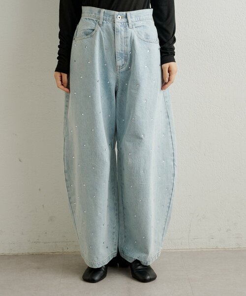 Omekashi(オメカシ)の「ビジューデニム(デニムパンツ・レディース・ブルー/ネイビー・38/36)」の15枚目の写真