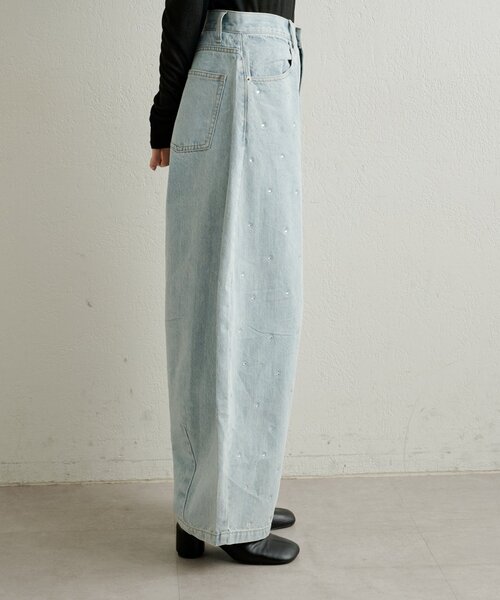 Omekashi(オメカシ)の「ビジューデニム(デニムパンツ・レディース・ブルー/ネイビー・38/36)」の16枚目の写真