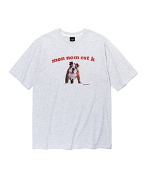 LMN3011（エルエムエヌ3011）の「ケイプリンティング 半袖Tシャツ-ホワイトメランジ（Tシャツ/カットソー）」