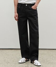 DECET（デケト）の「Dawn Semi Wide Jeans DCPT002Black（デニムパンツ）」