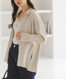 1.8万❤️未使用❤️完売　NOBLE ノーブル　洗える　Vネックオープンブラウス Noble（ノーブル）の「山賀琴子さんコラボ 2wayVネックボウタイ