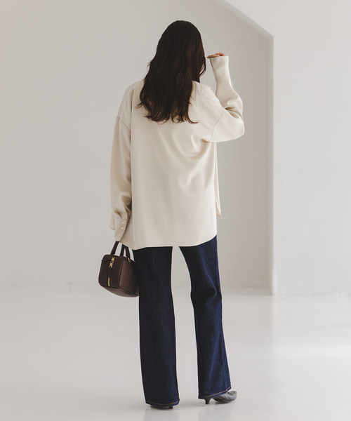 ルナサテンドレープシャツ（シャツ/ブラウス）｜NOBLE（ノーブル）の