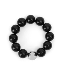 UNDERCONTROL STUDIO（アンダーコントロールスタジオ）の「ブレスレット兼ヘアゴム BRACELET SCRUNCHIE / ブラックボール（シュシュ）」