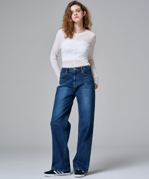MALOUPE(マロップ)の「5106 スリムフィットシースルーTシャツ (アイボリー)(Tシャツ/カットソー・レディース・アイボリー・FREE)」の5枚目の写真