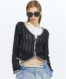 Black Cardigan Woman