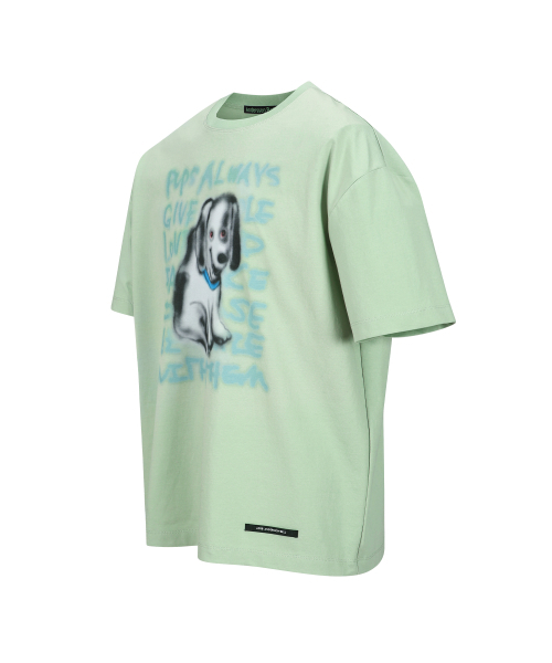 ADSB ANDERSSON BELL(アンダースンベル)の「(エッセンシャル) ユニセックス パピー Tシャツ atb1409u(MINT)(Tシャツ/カットソー・レディース・その他・X-SMALL/X-LARGE/SMALL/MEDIUM/LARGE)」の3枚目の写真