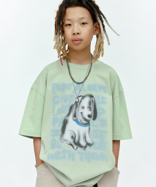 ADSB ANDERSSON BELL(アンダースンベル)の「(エッセンシャル) ユニセックス パピー Tシャツ atb1409u(MINT)(Tシャツ/カットソー・レディース・その他・X-SMALL/X-LARGE/SMALL/MEDIUM/LARGE)」の6枚目の写真
