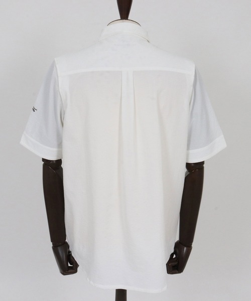 CALL&RESPONSE（コールアンドレスポンス）の「mhs2465- ホリゾンタル半袖シャツ-シアサッカー(262-1214-10)（シャツ/ブラウス・メンズ・ホワイト/ブルー・5/4/2）」の17枚目の写真