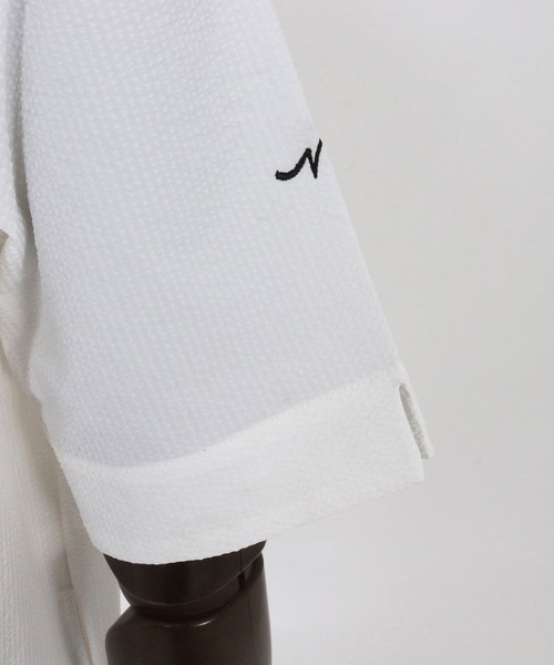 CALL&RESPONSE（コールアンドレスポンス）の「mhs2465- ホリゾンタル半袖シャツ-シアサッカー(262-1214-10)（シャツ/ブラウス・メンズ・ホワイト/ブルー・5/4/2）」の20枚目の写真