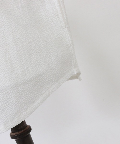 CALL&RESPONSE（コールアンドレスポンス）の「mhs2465- ホリゾンタル半袖シャツ-シアサッカー(262-1214-10)（シャツ/ブラウス・メンズ・ホワイト/ブルー・5/4/2）」の21枚目の写真