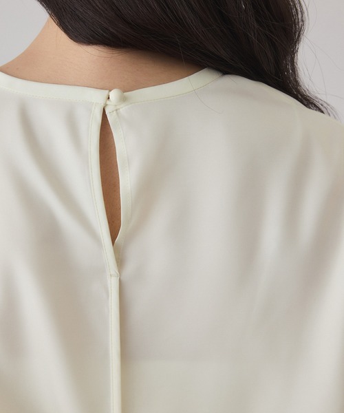 ADAM ET ROPE'（アダムエロペ）の「フィブリルロンTEEスカーフブラウス（シャツ/ブラウス・レディース・オフホワイト/ブラック/ライトグリーン・FREE）」の16枚目の写真