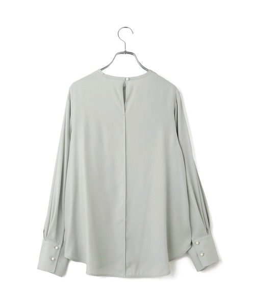 ADAM ET ROPE'（アダムエロペ）の「フィブリルロンTEEスカーフブラウス（シャツ/ブラウス・レディース・オフホワイト/ブラック/ライトグリーン・FREE）」の22枚目の写真