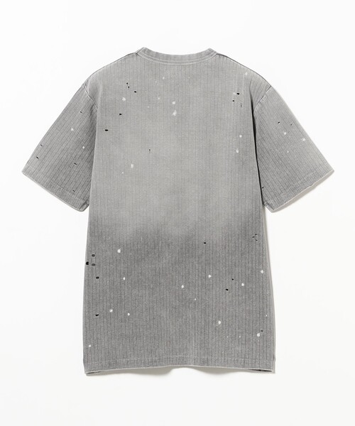 BEAMS(ビームス)の「ベーシックフィット フェード リブ Tシャツ(Tシャツ/カットソー・メンズ・ライトグレー/ブラック・S/M/L/XL)」の5枚目の写真