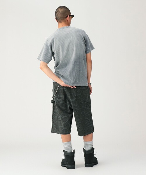 BEAMS(ビームス)の「ベーシックフィット フェード リブ Tシャツ(Tシャツ/カットソー・メンズ・ライトグレー/ブラック・S/M/L/XL)」の8枚目の写真