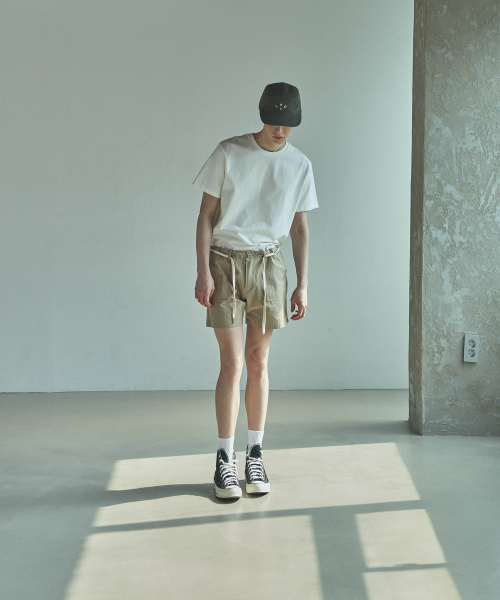 LAD EDITION(ラッドエディション)の「ヘリンボーンパーティグショーツ_ベージュ(その他パンツ・メンズ・その他・FREE)」の2枚目の写真