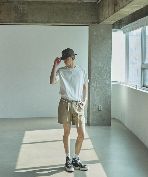 LAD EDITION(ラッドエディション)の「ヘリンボーンパーティグショーツ_ベージュ(その他パンツ・メンズ・その他・FREE)」の3枚目の写真