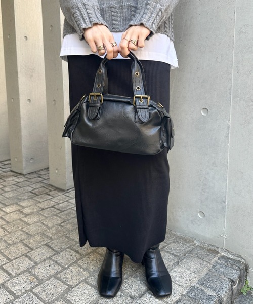 wears（ウェアーズ）の「2WAYコンパクトボストンバッグ（ハンドバッグ・レディース・ブラック/ブラウン・FREE）」の14枚目の写真