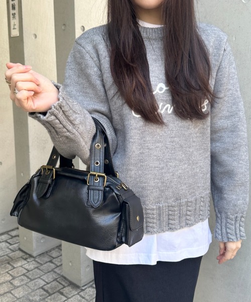 wears（ウェアーズ）の「2WAYコンパクトボストンバッグ（ハンドバッグ・レディース・ブラック/ブラウン・FREE）」の11枚目の写真