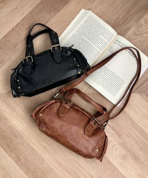 wears（ウェアーズ）の「2WAYコンパクトボストンバッグ（ハンドバッグ・レディース・ブラック/ブラウン・FREE）」の16枚目の写真