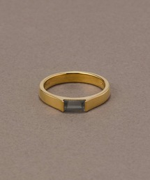 JUPITER（ジュピター）の「【SV】バケットカット天然石ミニマルリング ニッケルフリー 金属アレルギー対応<動画あり>（リング）」