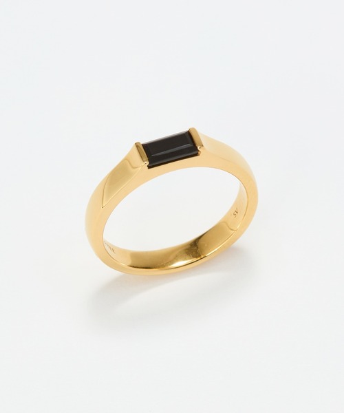 JUPITER(ジュピター)の「【SV】バケットカットオニキスミニマルリング/天然石/ニッケルフリー/金属アレルギー対応(リング・レディース・シルバー/ゴールド・#11)」の9枚目の写真